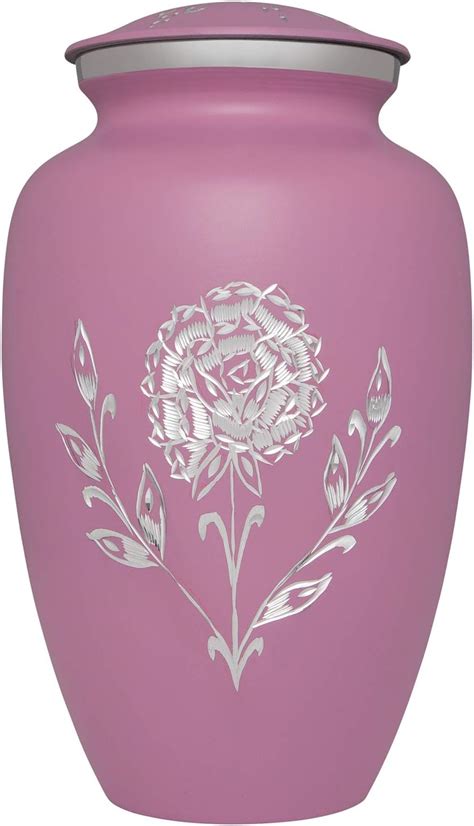 Ansons Urns Pink Rose Cremation Urn Colorful Funeral Urn