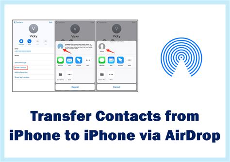 How to Transfer Contacts from iPhone to iPhone via AirDrop