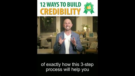 12 Ways To Build Credibility 🥇 Youtube