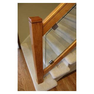 Renovation Maple Prairie Mission Newel Post Contemporain Escalier