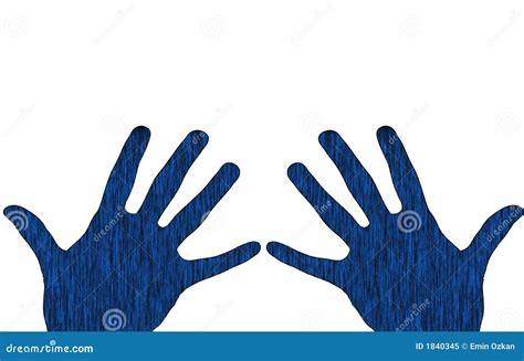 Blue Hands Stock Image Image Of Gradient Close Colorful 1840345