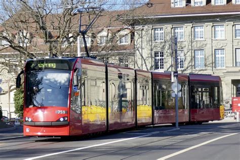 Siemens Combino Von Bernmobil Am In Der Kornhausstrasse