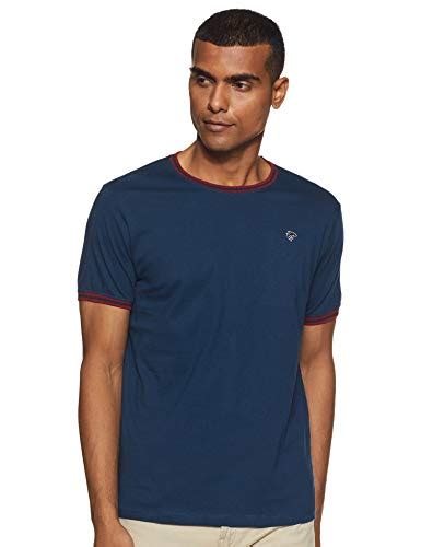 Buy Ruggers By Unlimited Mens Plain Slim Fit T Shirt 279826221navym