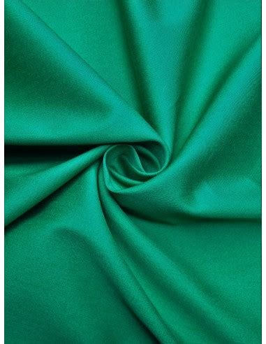 Tissu Satin De Coton Vert