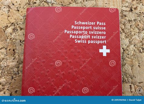 Swiss Red Passport - Identity and Citizenship Document Editorial Photo - Image of swissness ...