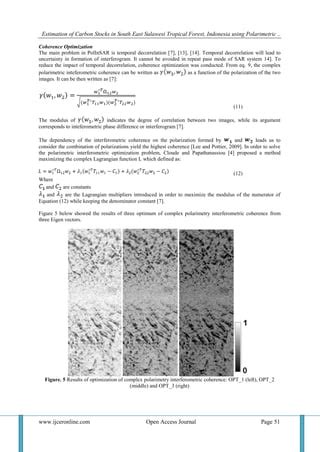 Carbon Stocks Estimation In South East Sulawesi Tropical Forest