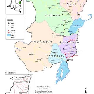 Map of North Kivu, Democratic Republic of Congo. | Download Scientific Diagram