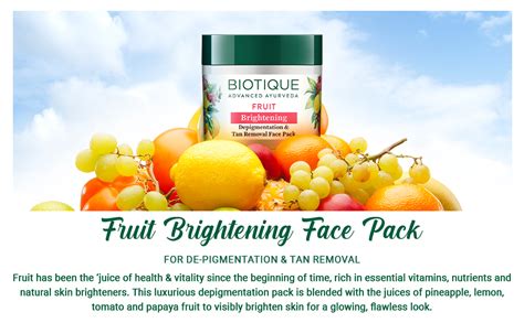 Biotique Face Pack Best Tan Removal Gm X Herbal Kart