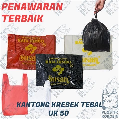 Jual Kantong Kresek Merah Putih Hitam Tebal Uk Merek Susan