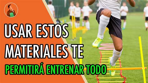 Qué MATERIALES se necesitan para ENTRENAR fútbol cómo los uso y para