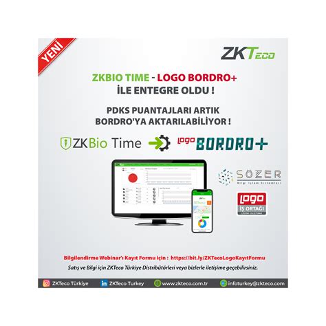 ZKTECO - LOGO BORDRO+ ENTEGRASYONU