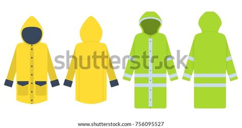 Raincoat Vector Illustration Isolated On White Stock Vector Royalty