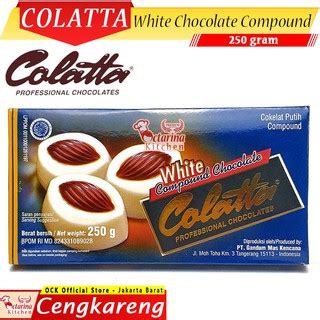 Jual COLATTA White Chocolate Compound 250 Gram Coklat Putih Batang