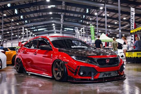 Bagged FK8 Civic At Slammedenuff Chicago BenLevy In 2023 Honda