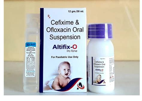 Cefixime Ofloxacin Oral Suspension Powder Packaging Size Ml At