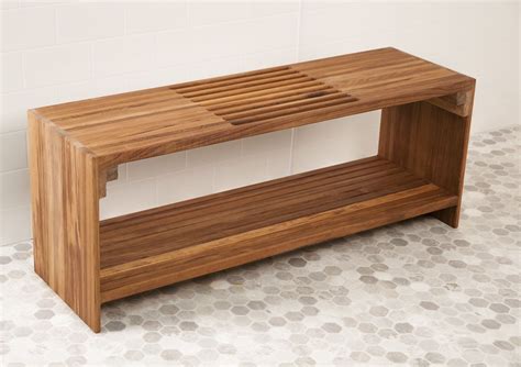 Custom Teak Bath Mats And Benches Photo Gallery Wood Shower Bench