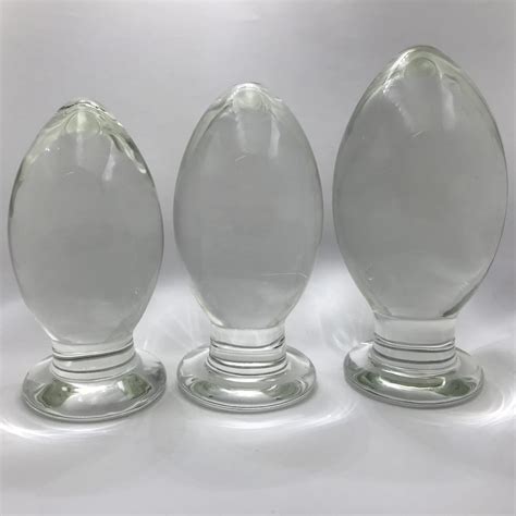 Pyrex Cristal Grande Copo Butt Plug Dildo Mulher Vagina Bola Dilatador