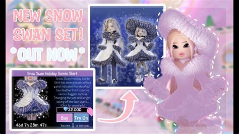 New Snow Swan Set Out Now By Puresweetener Royale High Youtube