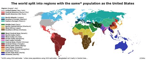 World Regions With The Same Population As The United States – MoverDB.com