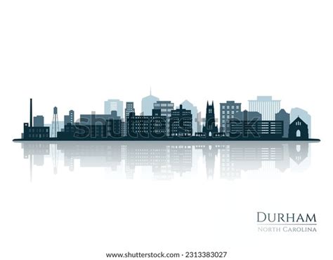 Durham Nc Skyline Silhouette Royalty Free Images Stock Photos