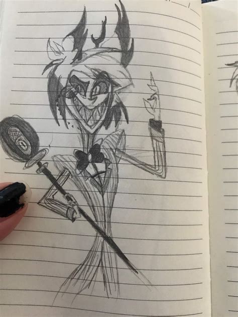 Alastor Sketch Hazbin Hotel Official Amino