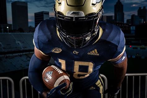 Georgia Tech Bowl Uniform — Uniswag Football Helmets Uniform Navy Pants