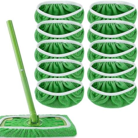 10PCS Lingettes Reutilisable Pour Swiffer Lingettes Reutilisable