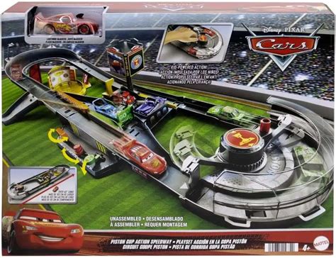 Disney Pixar Cars Piston Cup Action Speedway Playset Mattel - ToyWiz