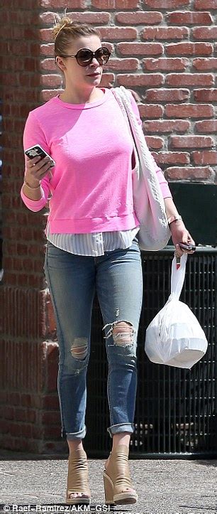 Leann Rimes Displays Her Underwear In A Mesh Top On Way To The Beauty Salon Daily Mail Online