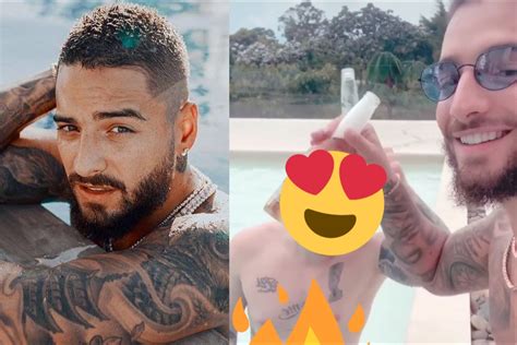 Maluma presumió DESNUDO a integrante de Piso 21 en la alberca Piso21