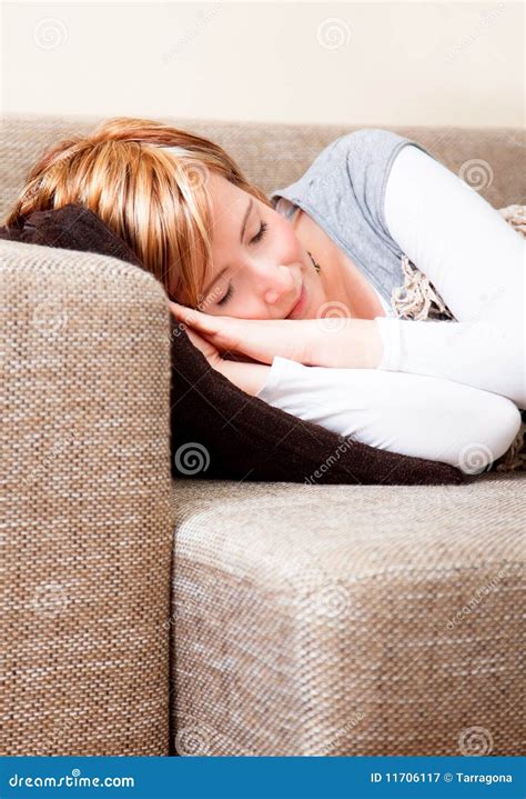 Sleep couch stock image. Image of home, domestic, people - 11706117