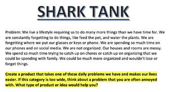 Shark Tank Build Your Own Product 2 Day Lesson Plan TPT