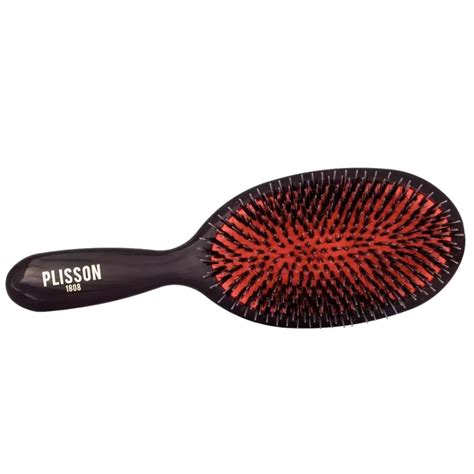 Brosse Noire En Poils De Sanglier Et Nylon Grand Modèle Plisson