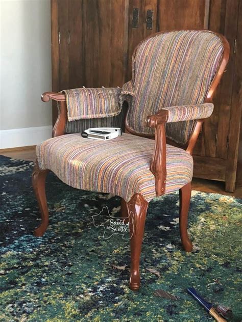 How To Reupholster A Chair Saved By Scottie