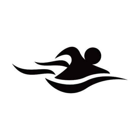 Natación icono diseño ilustración agua deporte signo y símbolo Vector