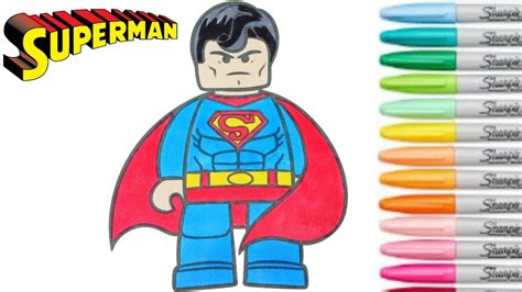 Lego Superman Coloring Pages | Tobanga Colors