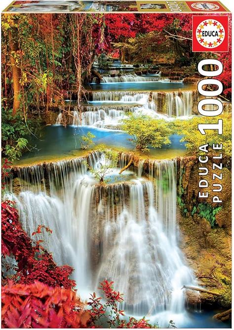 Educa Wasserfall Im Wald Teile Puzzle F R Erwachsene Und