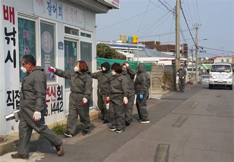 안덕면 주민자치위 관광지 주변 방역활동 전개 제주일보