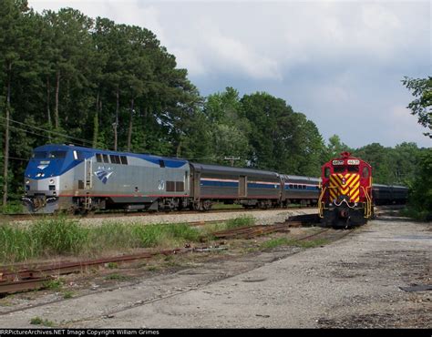 Amtrak Passes Fort Eustis Military Railway