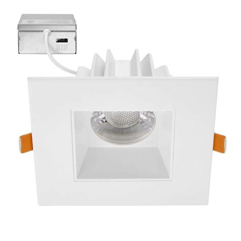 Maxxima In Slim Square Recessed Anti Glare Led Downlight White Trim