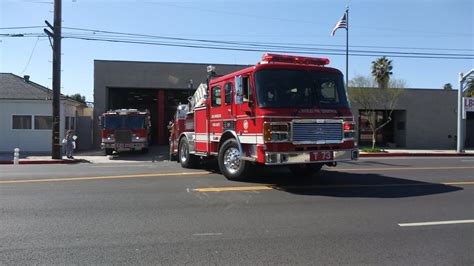 Lafd Truck Reserve Responding Youtube