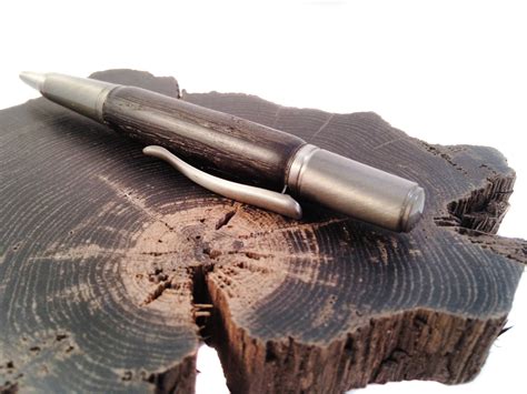 Irish Bog Oak Engraved Wood Pens Etsy Uk