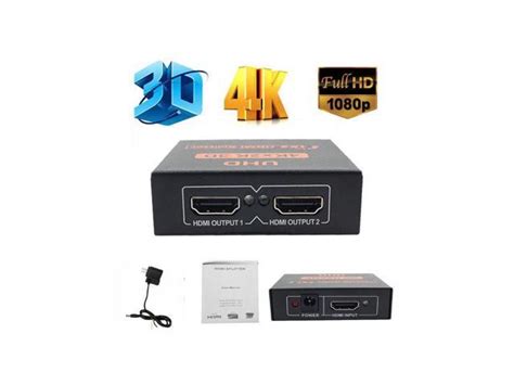 Corn New Ultra Hd K Port Hdmi Splitter X Repeater Amplifier P