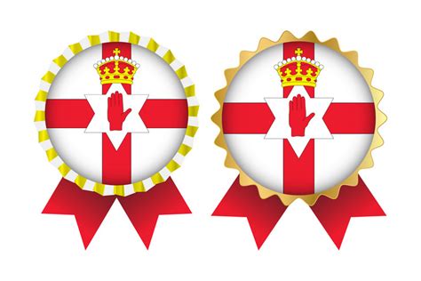 Vector Medal Set Designs Of Northern Ireland Template Png Images Eps