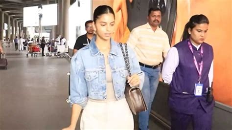 Spotted Suhana Khan Opts For A Casual Look At Airport Wins Hearts