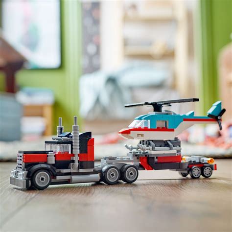 LEGO Creator Flatbed Truck With Helicopter Mary Arnold Toys