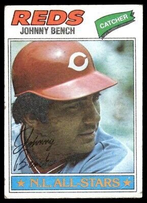 1977 Topps JOHNNY BENCH 70 Cincinnati Reds HOF EBay