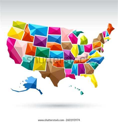 Vektor Stok United States America Map Vector Tanpa Royalti