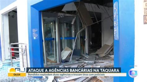 Bandidos Explodem Duas Ag Ncias Banc Rias Na Taquara E Trocam Tiros