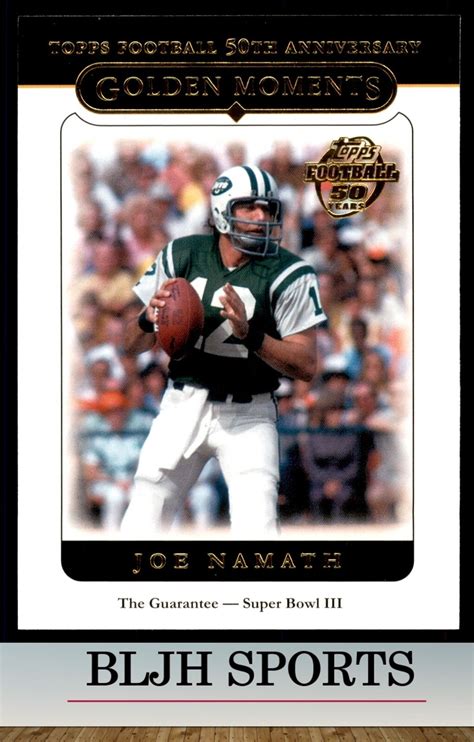 Topps Golden Moments Joe Namath For Sale Online Ebay